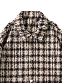 Uomo Giacche a quadri con doppia tasca spalle cadenti