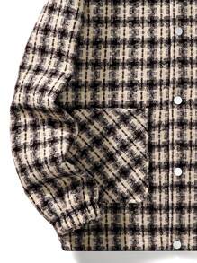 Uomo Giacche a quadri con doppia tasca spalle cadenti