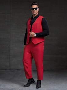 GENTILAND 男士正裝套裝 - 紅色 - 查看 1