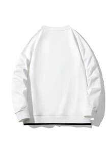 男士運動衫 - 白色 - 查看 2