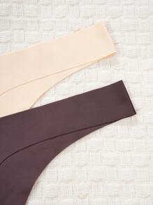 SHEIN 7 gói Quần lót trơn đơn giản gợi cảm - Nhiều màu - Xem 4