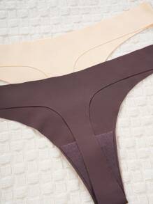 SHEIN 7 gói Quần lót trơn đơn giản gợi cảm - Nhiều màu - Xem 7