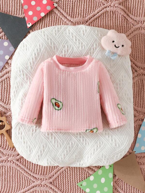 SHEIN 女嬰酪梨樣式上衣