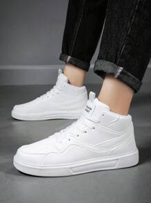 2023 Mới Mùa hè Ngoài trời Thoải mái Nam Trắng Điền kinh Giày dép , Mid-top - trắng - Xem 2