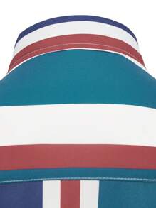 男士條紋印花襯衫 - 彩色 - 查看 8