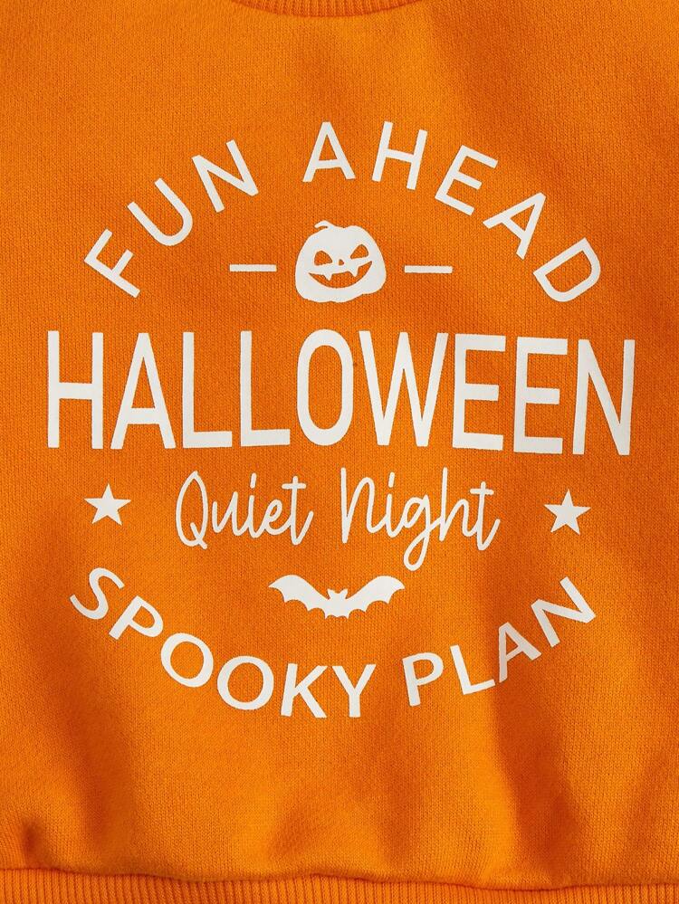 Baby Boy Slogan Graphic Sweatshirt