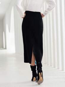 Aveloria Two Tone Split Back Skirt