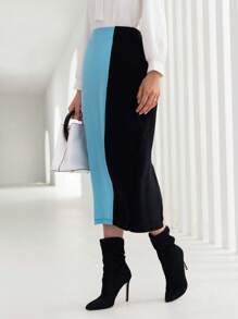 Aveloria Two Tone Split Back Skirt