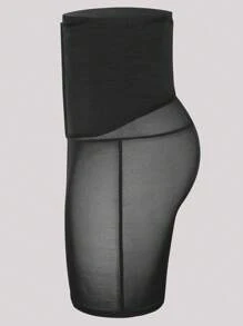 男士网眼开裆运动平角内裤 - 黑色 - 查看 3