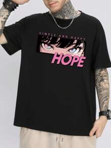 Manfinity Hypemode Nam Đồ họa chữ & hình trong tiếng Nhật Áo thun - màu đen - Xem 2