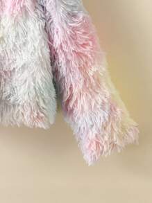 SHEIN Garota pré-adolescente 1 Peça Tie Dye Difuso Casaco