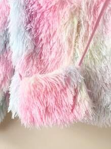 SHEIN Garota pré-adolescente 1 Peça Tie Dye Difuso Casaco