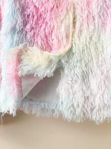 SHEIN Garota pré-adolescente 1 Peça Tie Dye Difuso Casaco