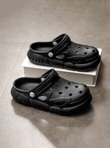 EVA高弹柔软舒适防滑儿童凉鞋 - 黑色 - 查看 5