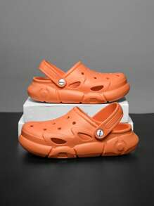 EVA High Elastic Soft Comfortable Anti-Slip Children Sandals - Orange - View 3