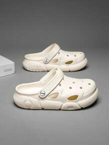 白色男童 Eva 高彈性柔軟舒適防滑鏤空鞋 - 白色 - 查看 2