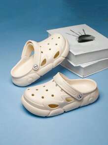 白色男童 Eva 高彈性柔軟舒適防滑鏤空鞋 - 白色 - 查看 3