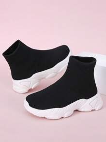 À La Mode Fille Simple Montant Style Chaussette Chaussures De Sport , Athlétique Chaussures