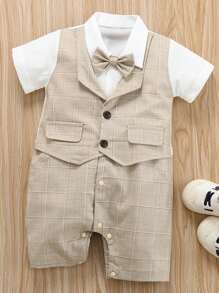 SOLOCOTE Baby Boys' Formal Occasion Gentleman Party Wedding Dinner Suit - Multicolor - View 1