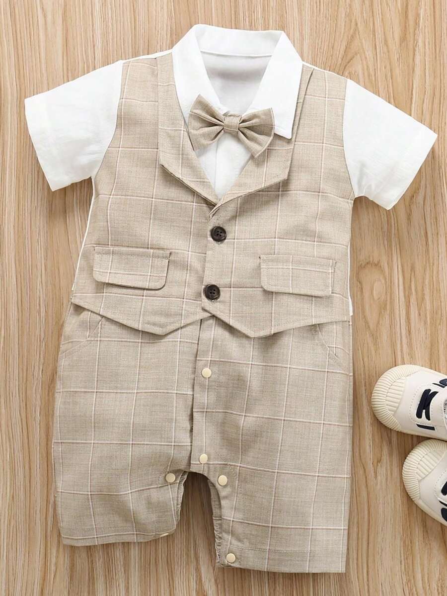 SOLOCOTE Baby Boys' Formal Occasion Gentleman Party Wedding Dinner Suit - Multicolor - View 1