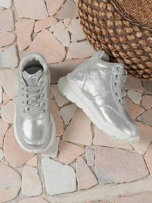 1pair Kids' Outdoor Leisure Camping Simple Sports Shoes For Boys And Girls