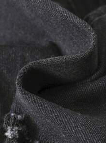 SHEIN Tween Boy Ripped Frayed Jeans