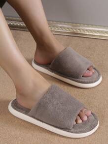 Men's Comfy Lightweight Indoor House Slippers - Grey - View 1