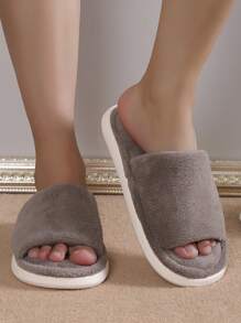 Men's Comfy Lightweight Indoor House Slippers - Grey - View 2