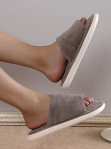 Men's Comfy Lightweight Indoor House Slippers - Grey - View 3