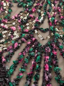 Vintage Flapper Dresses For Women,1920s V Neck Beaded Fringed Dress Cocktail Party Fance Dress Backless Evening Dresses Wedding Vacation Spring - Multicolor - View 4