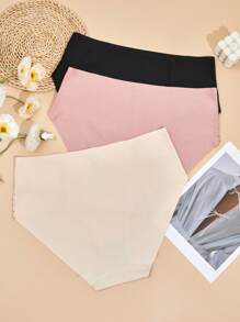 Plus 3pack Contrast Lace Panty - Multicolor - View 2