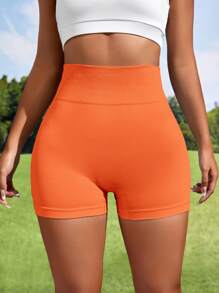 SHEIN Sport Studio Scrunch Butt Wideband Waist Sports Shorts Legging ShortsWomen Sweat Short, Gym Short, Biker Short