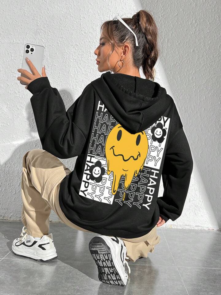shein smiley face hoodie