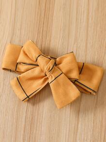 女嬰荷葉邊連體衣和網格線條紋背帶洋裝和頭巾 - 彩色 - 查看 8