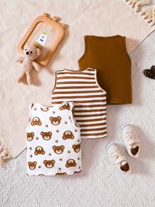 SHEIN 嬰童（男）上衣 - 咖啡棕 - 查看 2