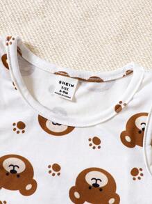 SHEIN 嬰童（男）上衣 - 咖啡棕 - 查看 3