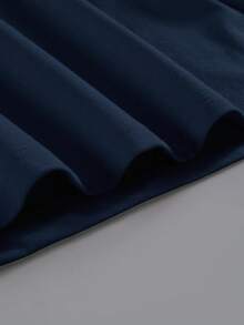 Hombres Camiseta con estampado de letra - Azul Marino - Ver 5