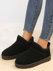 2025Thickened Warm Short Snow Boots With Minimalist Warm Lining, Winter,Fur Boots