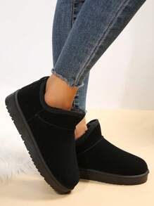 2025Thickened Warm Short Snow Boots With Minimalist Warm Lining, Winter,Fur Boots