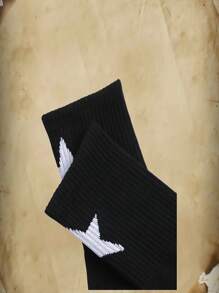 ROMWE Academia 2pairs Women Star Pattern Crew Socks