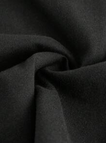 Emi Bee Áo thun nữ Hoạt hình Slogan Giải trí - màu đen - Xem 4