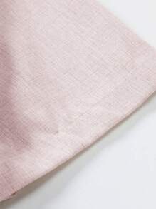 Manfinity 男士素色襯衫&腰部抽繩長褲不帶T恤 - 淺粉色 - 查看 5