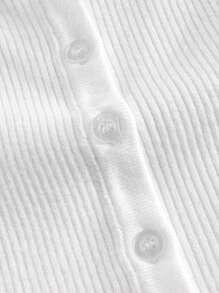 SHEIN MOD Tie Trước Xoắn Dan Áo len - trắng - Xem 3