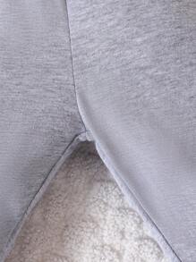 Bebé niña Sudadera con estampado de dibujos animados con diseño de orejas 3D & Pantalones de malla bajo con fruncido - Multicolor - Ver 4