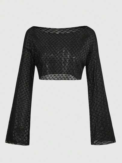 Fairycore Top crop unicolor