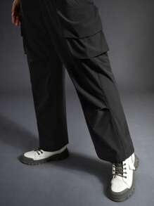 In My Nature 女士戶外防水防濺反光標識印花多口袋彈性腰帶時尚遠足長褲帶可調節腰圍 - 棕色 - 查看 9