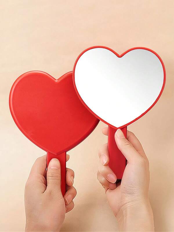 Heart Shaped Handheld Makeup Mirror SHEIN USA