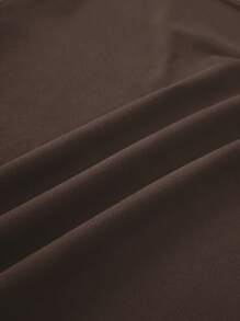 INAWLY 骷髅圖案短款T恤 - 咖啡棕 - 查看 3