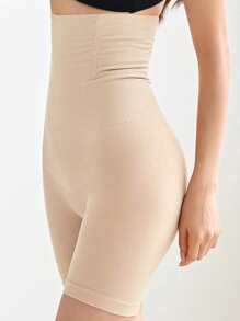 DAZY High Waisted Shapewear Shorts,Back To School Clothes - Beige - View 3