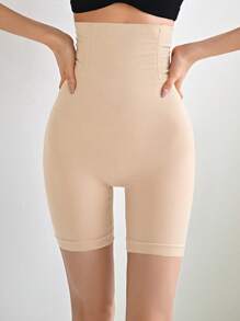 DAZY High Waisted Shapewear Shorts,Back To School Clothes - Beige - View 5